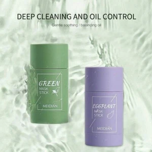 2PK Green Tea Purify Clay Stick Mask Poreless Deep Cleanse Oil Control Anti-Acne - Picture 1 of 12