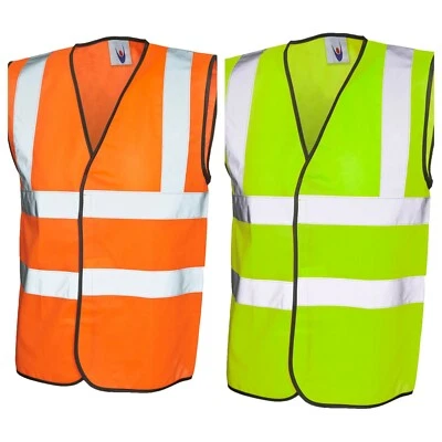 Uneek Warnweste UC801 S - 4XL Gelb Orange Sicherheit Arbeitskleidung Safety Vest