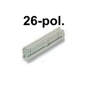 IDC Pfostenbuchse Pfostenleiste 26-polig (2x13), 2-reihig, RM2,54mm Siemens, 2St - Bild 1 von 2