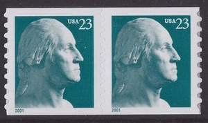 US 3475A George Washington 23c coil pair BCA MNH 2001 - Picture 1 of 1