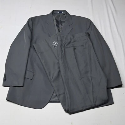 NEW Kings' Court 54R Gray Dot Big Tall 44 Polyester Mens Sport Jacket Pants Suit - Image 1 of 4