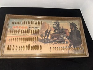 Speer SPEER Bullet Display Railroad con cornice vintage—1971—Lewiston Idaho - Foto 1 di 5