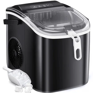 Máquina de hielo portátil 26 lb/día, hielo bala, máquina compacta autolimpiante - Imagen 1 de 11