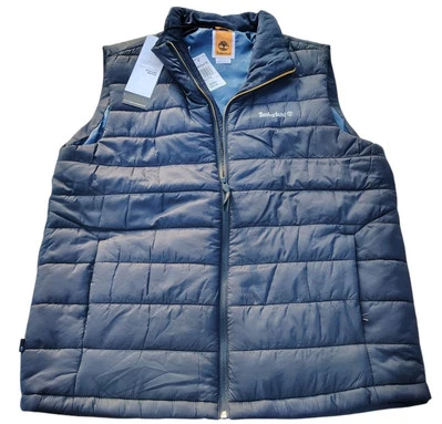 Timberland Men's Puffer Poly Fill Quilted Lightweight Navy Vest  Size XP - Image 1 of 4