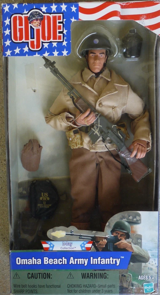 Figura GI JOE Omaha Beach Ejército Infantería 12'" 2001 D-Day Collection NUEVO SELLADO Foto 1 de 1
