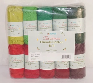 Hobbii Christmas Friends Cotton 8/4 Color Pack 02 Neu mit Rechnung inkl MwSt - Bild 1 von 4