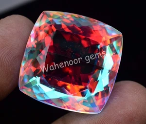 Natural Mystic Quartz 79.75 Ct Rainbow Color Stunning Certified Gemstone - Picture 1 of 7
