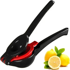 The HomeFlow Co.’s 2-in-1 Large Manual Juicer Fruit Press, Black & Red - Picture 1 of 8
