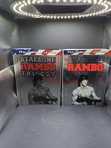 RAMBO TRILOGY Sylvester Stallone 4 Disc Special Edition Metal Slipcover DVD - Picture 1 of 9