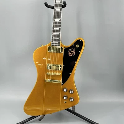 Us Warehouse Firebird golden Electric guitar Gold Part Mahogany body 2H pickups - Image 1 of 4