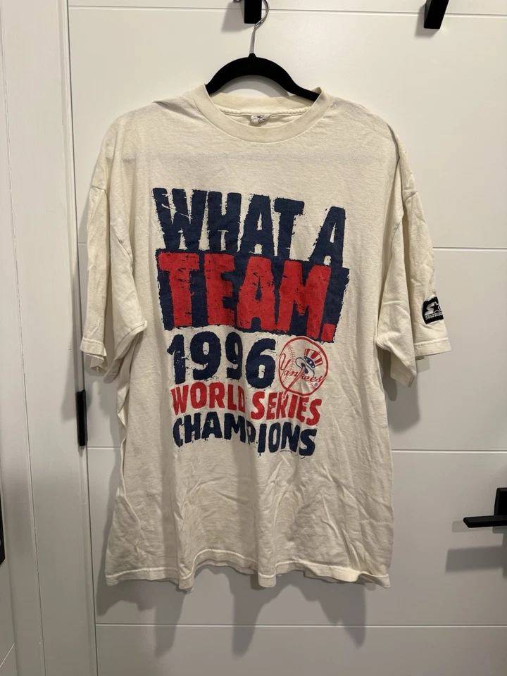 Camisa De Colección Starter New York Yankees 1996 Serie Mundial Campeones Hombre’s Talla XL Foto 1 de 3