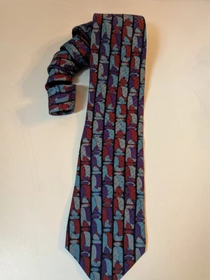 Vintage Torriani Mens Silk Tie Woven Necktie Made In Italy New With Tag - Image 1 of 4