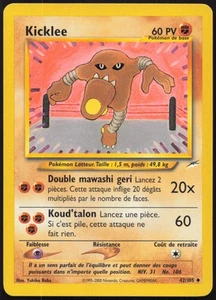 Carte Pokémon Kicklee 42/105 Neo Destiny Français - Foto 1 di 2