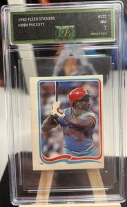 Pegatinas Fleer Star 1985 Kirby Puckett novato calificado casi nuevo 7 Minnesota Twins - Imagen 1 de 1