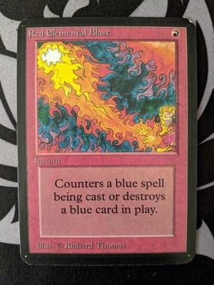 Red Elemental Blast ~ Alpha [Slightly Played][Magic MTG] - Image 1 of 4