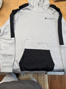 NWT Boys XL 18/20 Champion Sweatshirt Gray W/black Accents - Picture 1 of 6