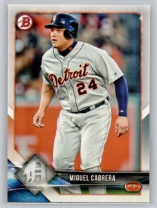 Bowman #29 2018 Miguel Cabrera Detroit Tigers - Imagen 1 de 2