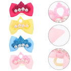 10Pcs Small Dog Hair Bows Tiny Dog Bows with Rubber Bands Pets Costume Supplies