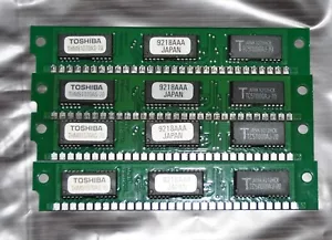 TOSHIBA THM91070AS-70 1MB 30-PIN (qty 4) 70ns SIMM 4Meg total - Picture 1 of 1