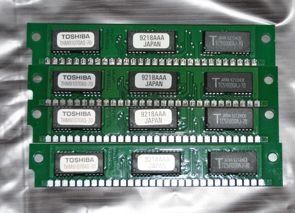 TOSHIBA THM91070AS-70 1MB 30 PINES (cantidad 4) 70ns SIMM 4Meg total Foto 1 de 1