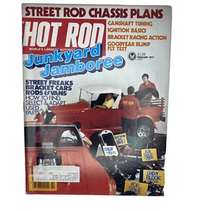 Hot Rod Magazine Original Vintage February 1977 Junkyard Jamboree Street Freaks - Picture 1 of 2