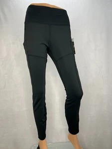 Duluth Trading Company Women's AKHG Trail Tech Fleece Leggings Medium Black NWT - Picture 1 of 5