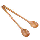 Set Of 2 Wooden Ladle Serving Spoons - Rustic Kitchen Utensils