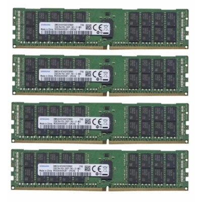 Samsung 128GB (4X32GB) DDR4 2400MHz 2RX4 ECC Registered Memory M393A4K40CB1-CRC - Image 1 of 4