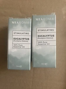 2X MIAROMA STIMULATING EUCALYPTUS OIL 10ML/VAPORATION/MASSAGE/BATH - Picture 1 of 2