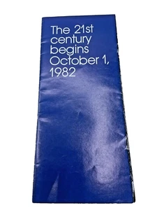 Folleto The 21st Century Begins 1 de octubre de 1982 Epcot Center - Imagen 1 de 7