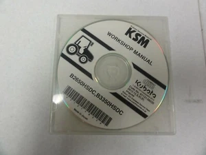 Kubota B2650HSDC B3350HSDC Tractor Workshop Manual  CD - Picture 1 of 5