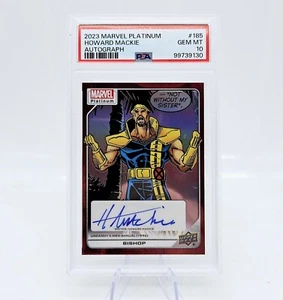 Marvel Platinum Bishop #185 Creator Auto Red Rainbow Howard Mackie PSA 10 Pop 2 - Picture 1 of 2