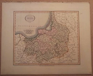JOHN CARY MAP OF PRUSSIA 1813 FROM HIS New Elementary Atlas - Picture 1 of 1