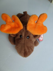 MWMT Ty Beanie Baby Chocolate The Moose 1993 Original 9 Collection FREE Shipping