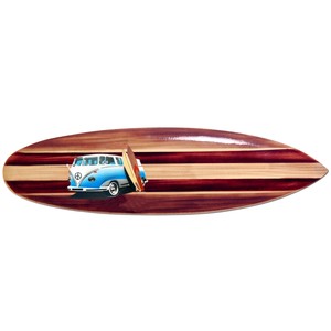 Deko Holz Surfboard 100 cm lang Airbrush Design Surfing Surfen Wellenreiten Surf