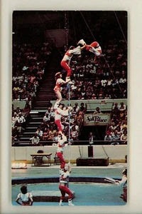 Circus Postcard Ringling Bros. Barnum & Bailey Sarasota Florida FL Acrobatic - Picture 1 of 2