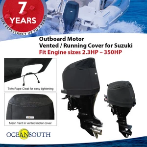 Oceansouth Outboard Motor Vented / Running Cover for Suzuki - Foto 1 di 127