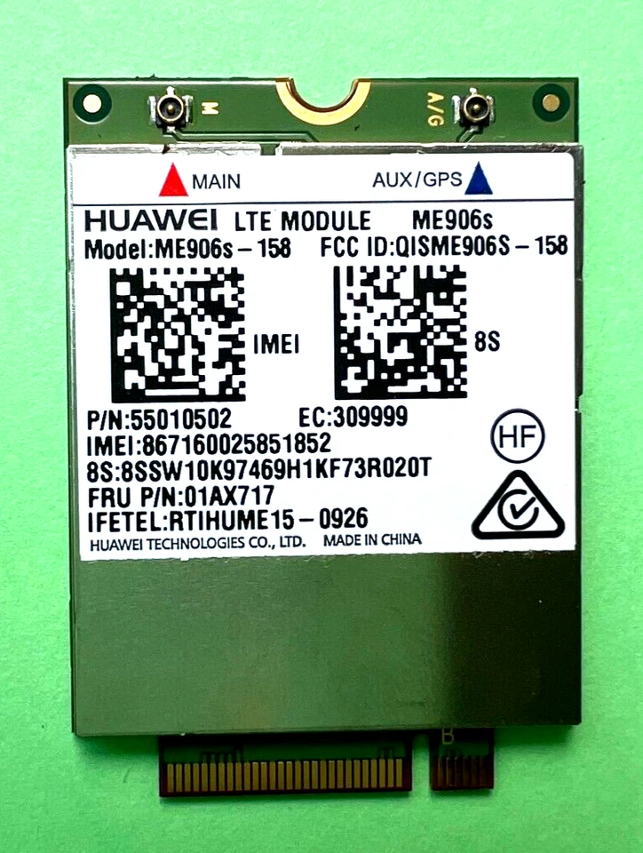 Lenovo ThinkPad Huawei ME906S WWAN Lenovo L460 T 460 T50 X260  HSPA LTE 01AX717 - Bild 1 von 1