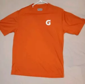 Gatorade G Logo Performance Shirt Medium Orange A4 Win From Within Sports Drink - Picture 1 of 9