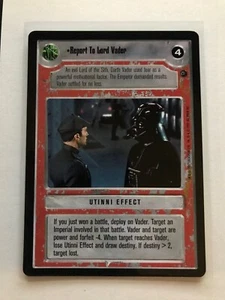 Dagobah REPORT TO LORD VADER  Star Wars CCG Decipher  SWCCG - Picture 1 of 1