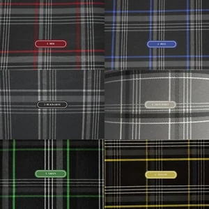 GTI Plaid Car Upholstery Fabric - VW Golf MK7- No Foam - 59" - 150CM - Car,Seat - Picture 1 of 62