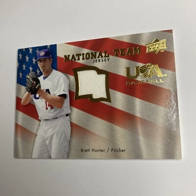 2008 Upper Deck USA Baseball National Team Brett Hunter #USA-BH Patch - Image 1 of 4