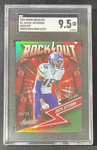 Justin Jefferson #'d 14/25 SGC 9.5 2023 Panini Absolute Rock Out Vikings SP - Bild 1 von 3