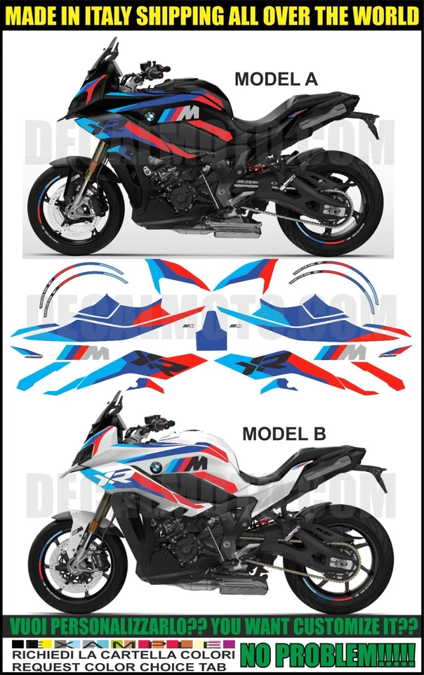 ADESIVI S1000 XR 2020 -  TRIBUTE M1000XR BLACK WHITE KIT COMPATIBILE - Immagine 1 di 1