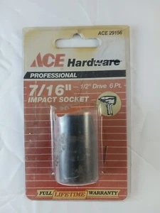 Ace Hardware , 29156, 7/16", 6 Pt, Impact Socket, 1/2" Drive, New Old Stock - Bild 1 von 6