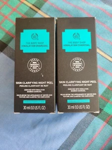 2* 30 Ml Each The Body Shop Himalayan Charcoal Skin Clarifying Night Peel - Picture 1 of 1