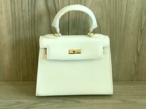 Neue süße weiße Ledertasche Handtasche brandneu - Bild 1 von 2