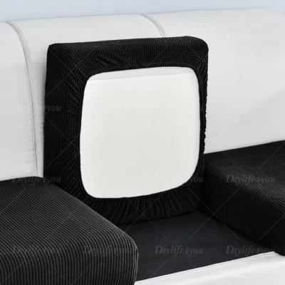 Capa de almofada de sofá elástica jacquard removível 1/2/3 lugares - Imagem 1 de 4