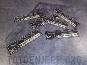 DECALCOMANIE POSE A L EAU . SET BRIN ANTENNE RADIO MS . us ww2 jeep willys - Picture 1 of 1