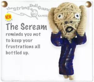 Kamibashi The Scream Painting The Original String Doll Gang Schlüsselanhänger Clip Spielzeug - Bild 1 von 1